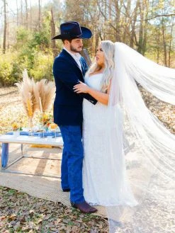 D & J Industries Bridal Shine Brighter Dress - White