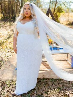 D & J Industries Bridal Shine Brighter Dress - White