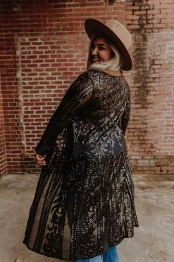 Dongguan Haohoo Clothing CO., Ltd Pre-Orders PREORDER The Royal Sequin Duster - Black