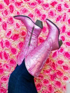 Prachi Leather PREORDER Just Call Me Dolly Pink Cowgirl Boots - Wide Calf Pre-Orders