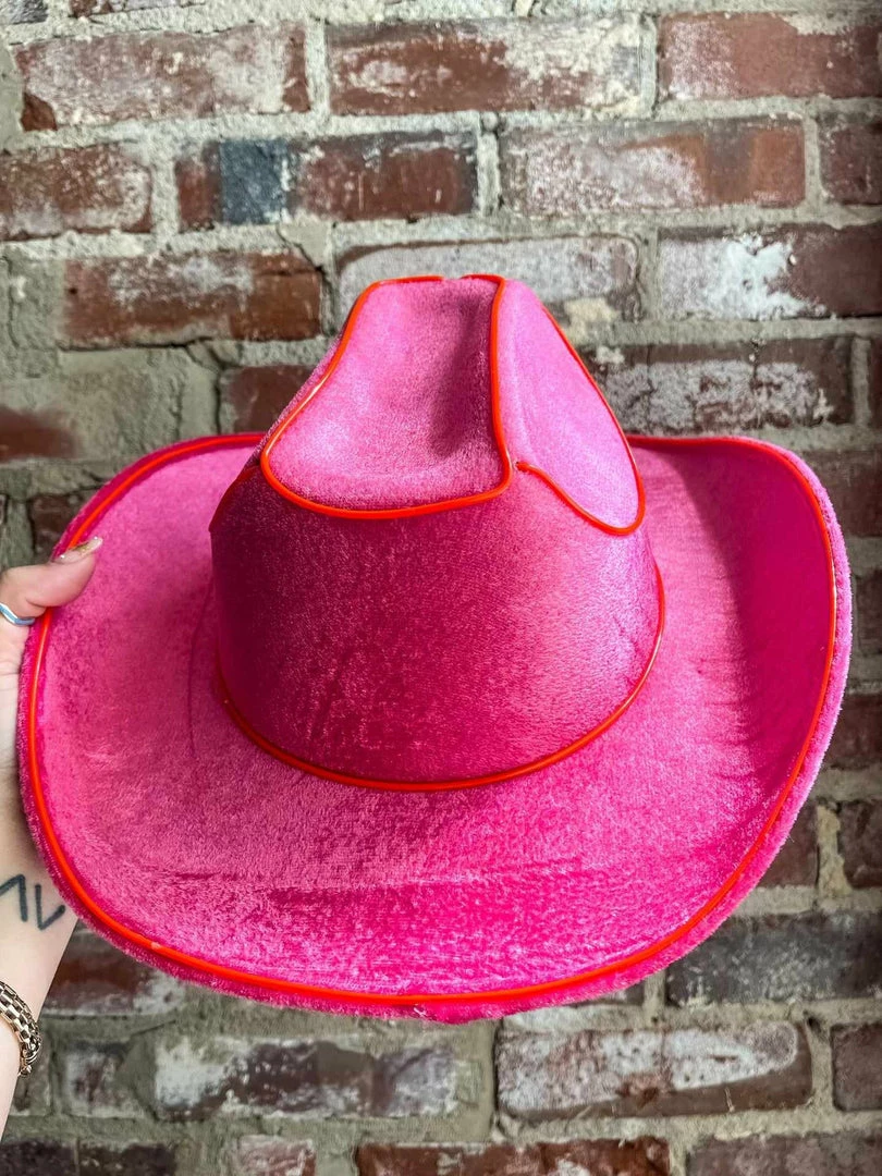 Western Fashion, Inc Cowboy Hat - LED - Fuchsia 4 Western Fashion, Inc Cowboy Hat - LED - Fuchsia