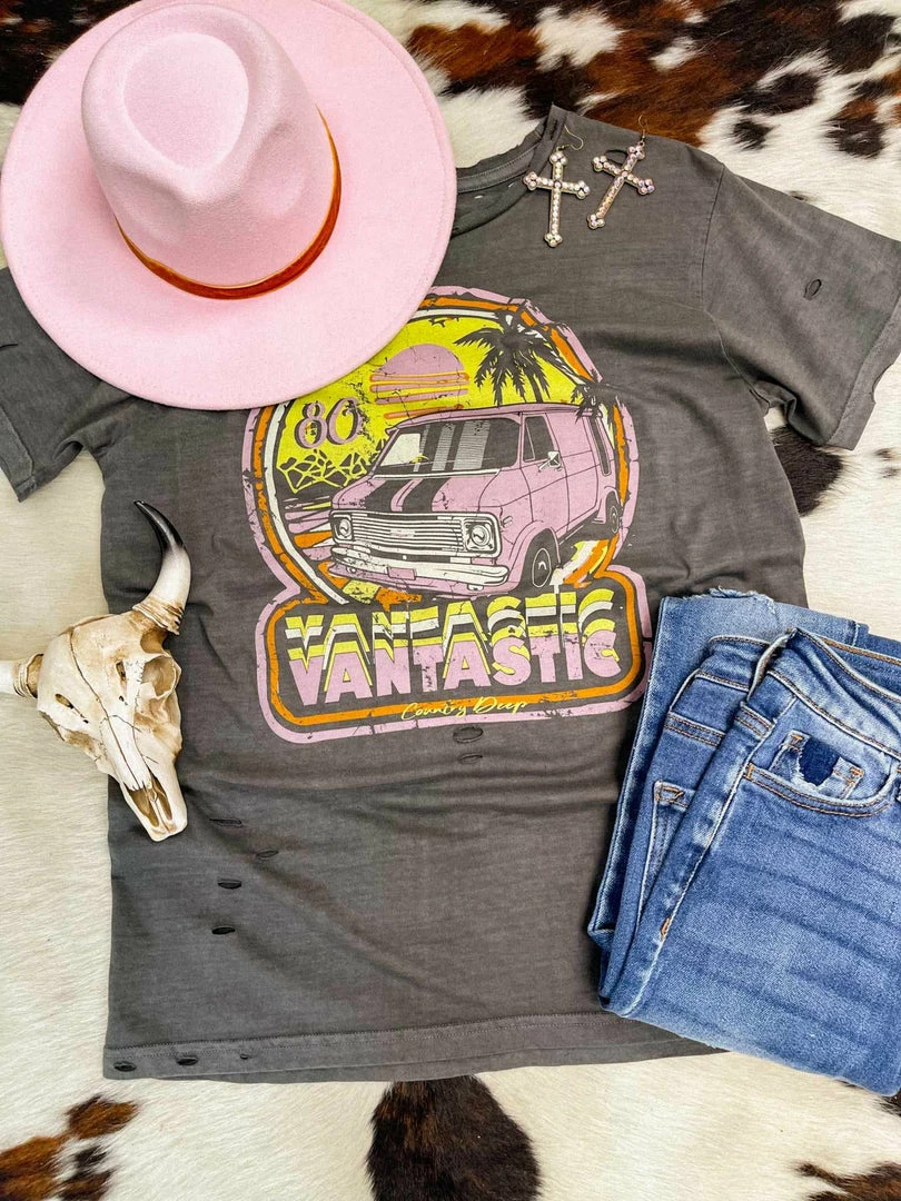 Country Deep 80s Vantastic Distressed Tee New Arrivals 3 Country Deep 80s Vantastic Distressed Tee New Arrivals