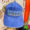 FayCo Summer Fried Swimwear America Denim Hat