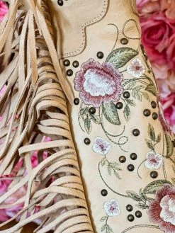 Lane Boots New Arrivals Wallflower Boho Fringe Boot By Lane - Shadow Bone