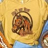 Miss Mud Pie Clothing Aint My First Rodeo Tee - Mustard