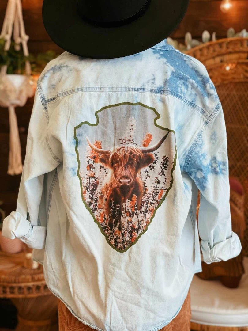 Raisin Arrows Arrowhead Highlander Denim Shirt 3 Raisin Arrows Arrowhead Highlander Denim Shirt