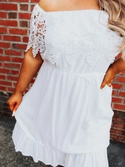 D & J Industries Bride Babes Dress - White Sale!