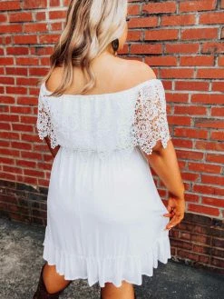 D & J Industries Bride Babes Dress - White Sale!