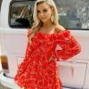Southern Fried Chics Burnin Love Off Shoulder Dress
