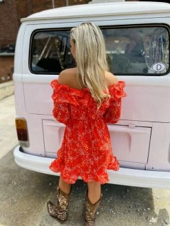 Southern Fried Chics Burnin Love Off Shoulder Dress 13 Southern Fried Chics Burnin Love Off Shoulder Dress