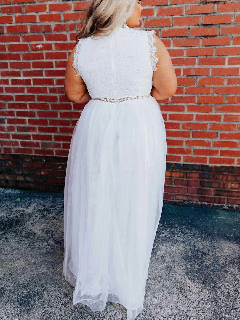 D & J Industries Call You Mine Dress - White 8 D & J Industries Call You Mine Dress - White