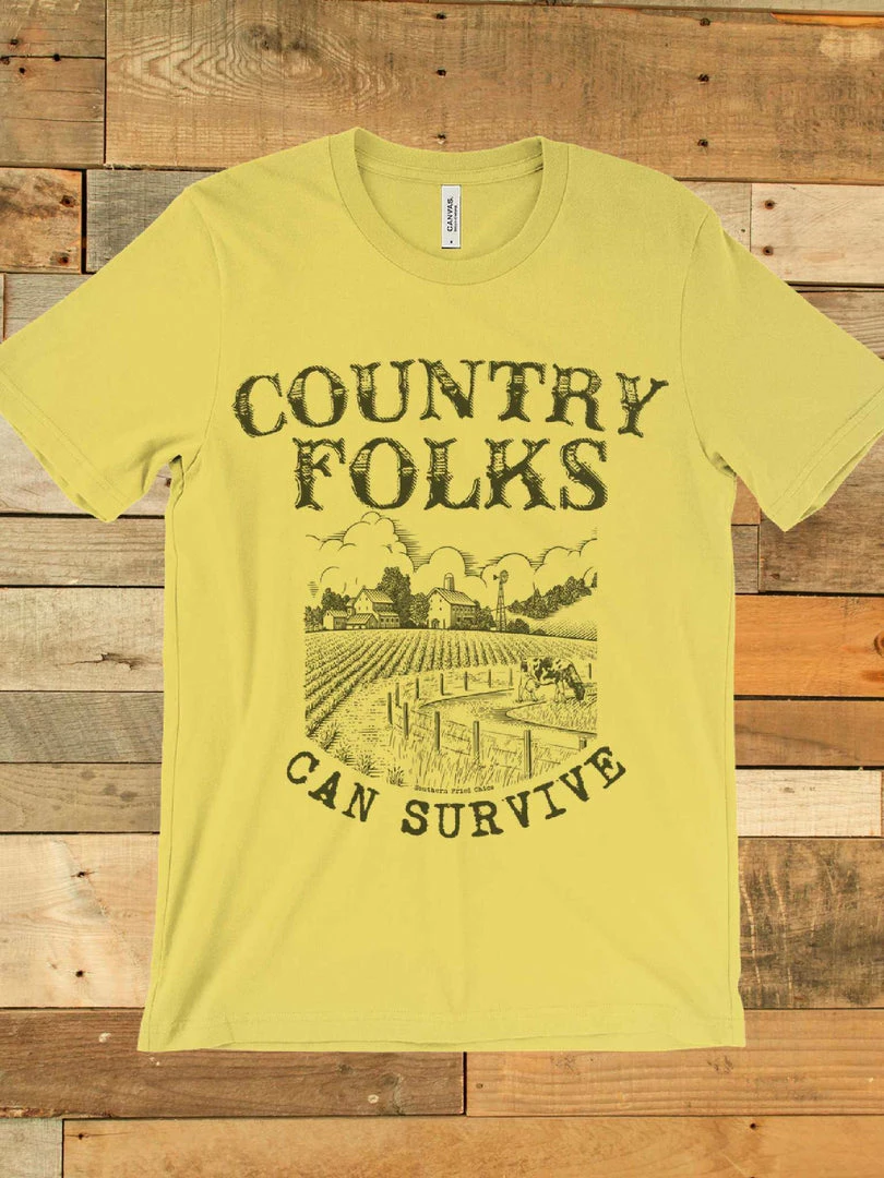 GTN Country Folks Can Survive Tee 4 GTN Country Folks Can Survive Tee