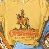 Miss Mud Pie Cowgirls Just Wanna Have Fun Tee - Mustard Clothing