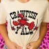 Miss Mud Pie Clothing Crawfish Yall Tee - Cream