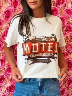 4B Custom Designs LLC New Arrivals Burro Jim Motel T Shirt