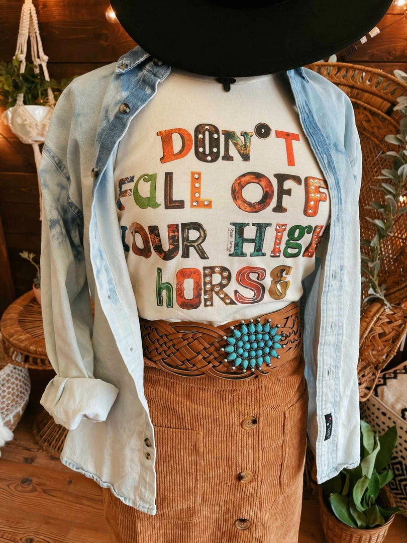 Raisin Arrows Dont Fall Off Your High Horse Tee Clothing 4 Raisin Arrows Dont Fall Off Your High Horse Tee Clothing