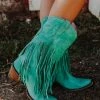Lane Boots Dreamer Turquoise Fringe Boots By Lane