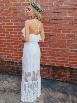 D & J Industries Dressed In White Dress - White Sale!