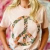 Raisin Arrows Boho Peace Sign T Shirt