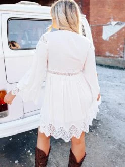 D & J Industries Sale! Eyes On You Dress - White 8 D & J Industries Sale! Eyes On You Dress - White