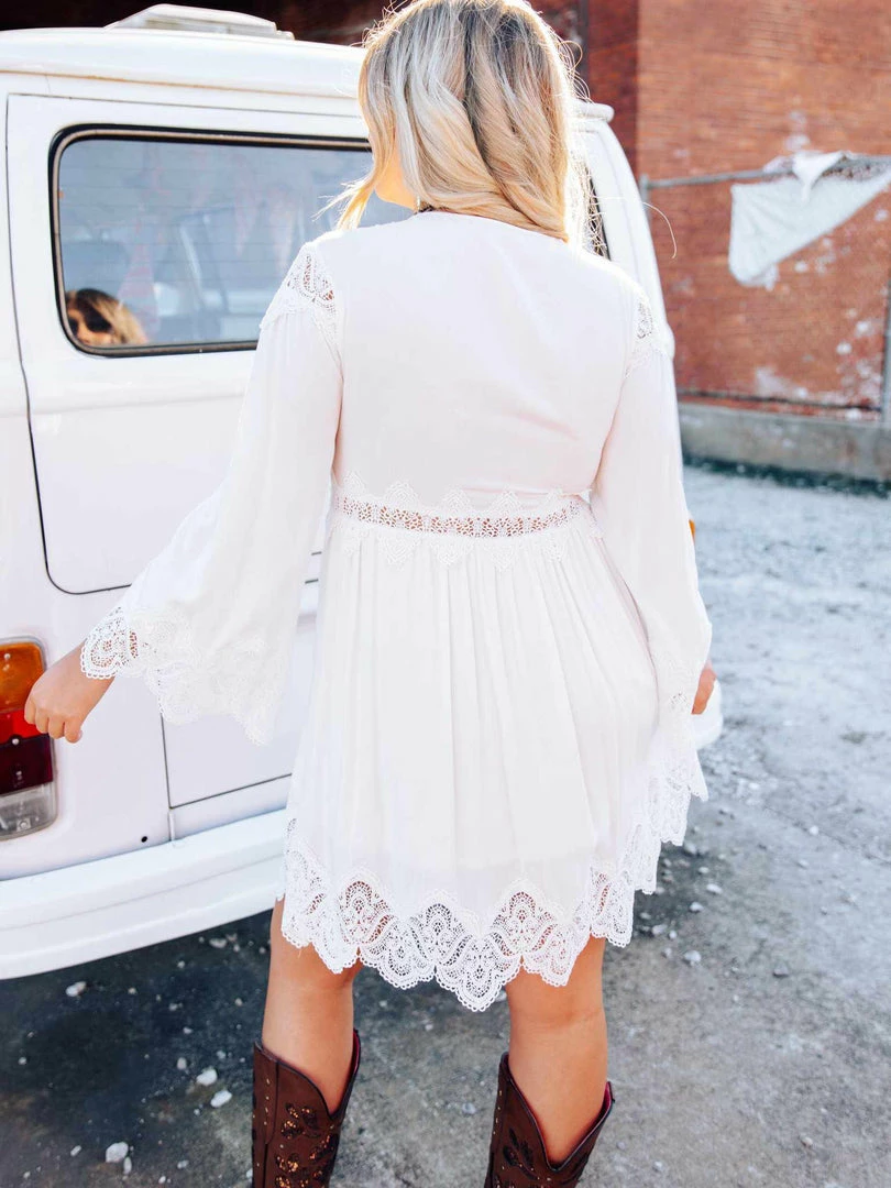 D & J Industries Sale! Eyes On You Dress - White 5 D & J Industries Sale! Eyes On You Dress - White