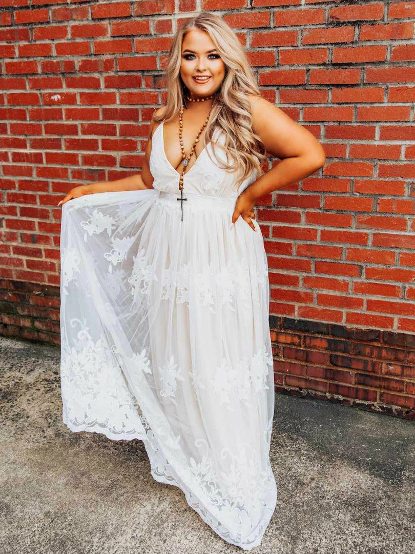 D & J Industries Feel Like A Lady Dress - Ivory 4 D & J Industries Feel Like A Lady Dress - Ivory