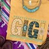 Miss Mud Pie Gigi T-shirt - Mustard