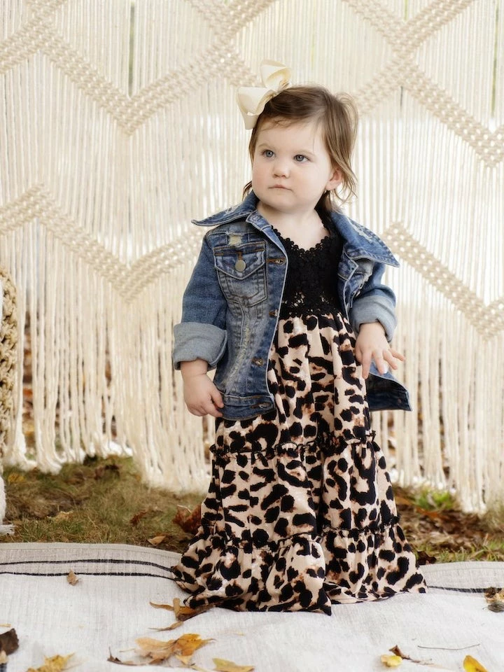 Dongguan Haohoo Clothing CO., Ltd Sale! Girls Southbound Dress - Black Top With Leopard Skirt 3 Dongguan Haohoo Clothing CO., Ltd Sale! Girls Southbound Dress - Black Top With Leopard Skirt