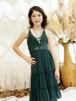Dongguan Haohoo Clothing CO., Ltd Girls Southbound Dress - Evergreen Sale!