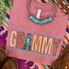 Miss Mud Pie Grammy Tee - Mauve Clothing 2 Miss Mud Pie Grammy Tee - Mauve Clothing