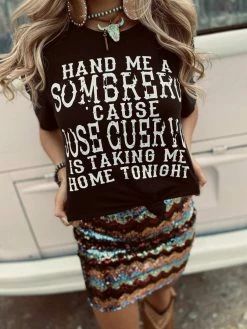 Buckin Barn Clothing Hand Me A Sombrero Tee - Black