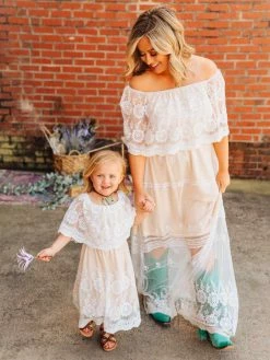 D & J Industries Heart Skips A Beat Dress - Ivory