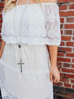 D & J Industries Heart Skips A Beat Dress - Ivory