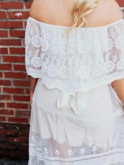 D & J Industries Heart Skips A Beat Dress - Ivory