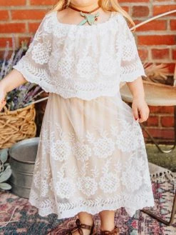 D & J Industries Heart Skips A Beat Dress - Ivory