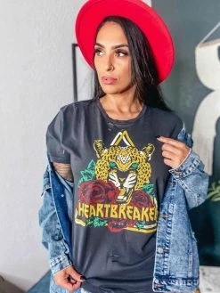 Country Deep Clothing Heartbreaker Distressed Tee