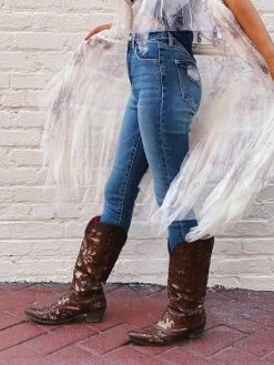 Cello Jeans Clothing High Rise Distressed Ankle Skinny Jeans