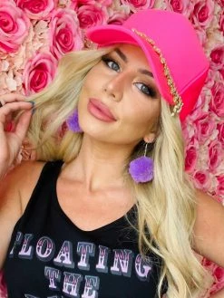 Your Fashion Wholesale Pom Pom Earrings - Purple New Arrivals