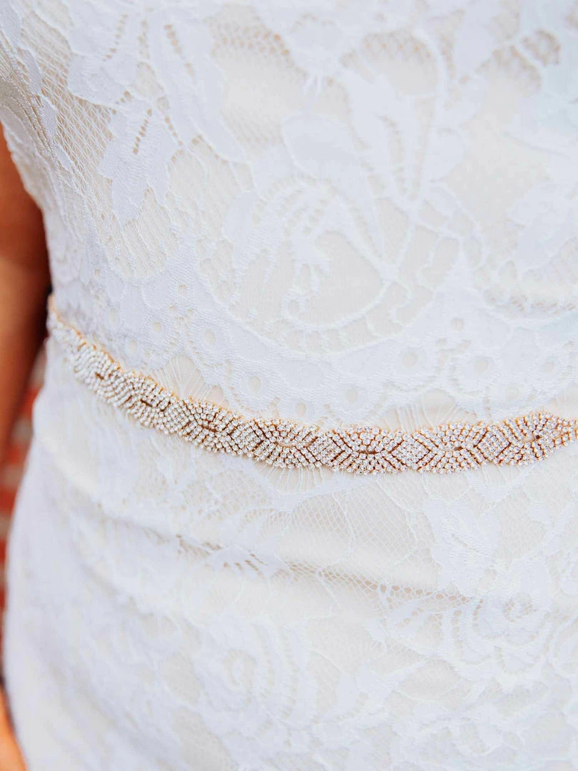 Luxe Apparel Infinite Rhinestone Belt - Black Ribbon And Gold 4 Luxe Apparel Infinite Rhinestone Belt - Black Ribbon And Gold