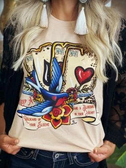 4B Custom Designs LLC Keep A Bluebird Tee Clothing