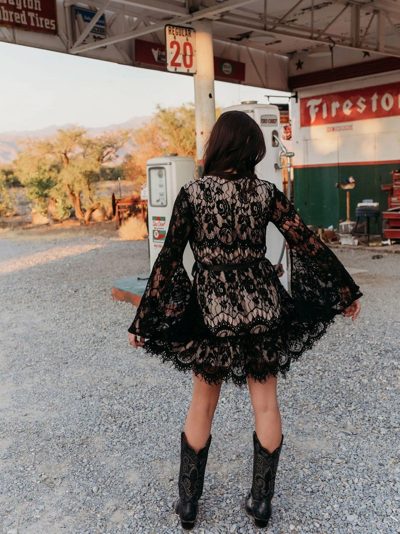 D & J Industries Co., LTD. Lacey Belle Dress - Black 5 D & J Industries Co., LTD. Lacey Belle Dress - Black