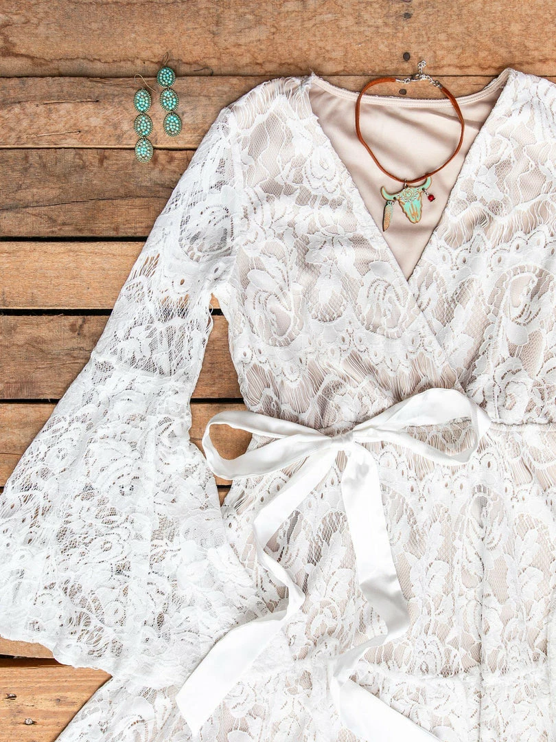 Southern Fried Chics Bridal Lacey Belle Dress - White 11 Southern Fried Chics Bridal Lacey Belle Dress - White