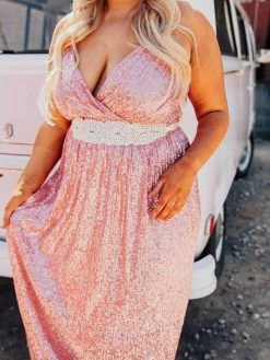 D & J Industries Livin' The Dream Dress - Cinnamon Sequin
