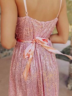 D & J Industries Livin' The Dream Dress - Cinnamon Sequin