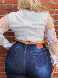 D & J Industries Made For You Top - White