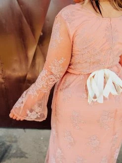 D & J Industries Magic All Around Dress - Peach