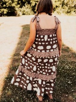 Bucket List Mocha Days Midi Dress