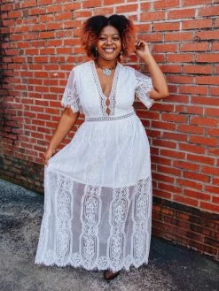 D & J Industries Nobody But You Dress - White