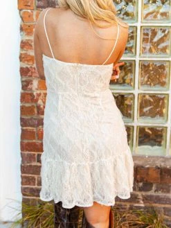D & J Industries Bridal One Of The Good Ones — Boho Mini Dress In White 9 D & J Industries Bridal One Of The Good Ones — Boho Mini Dress In White