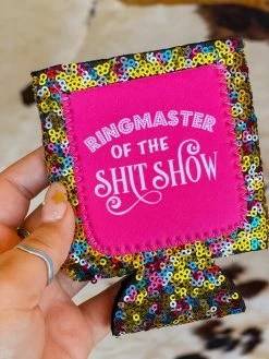 Southern Grace Ring Master Of The Shit Show Sequin Can Coolers